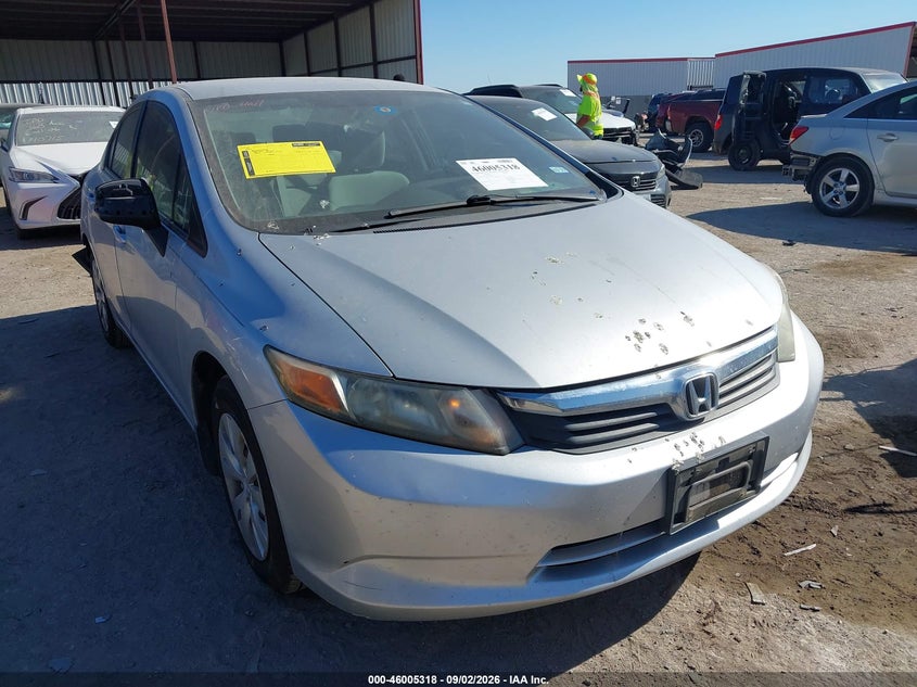 2012 HONDA CIVIC LX | 2HGFB2F5XCH569104 | UPCARS