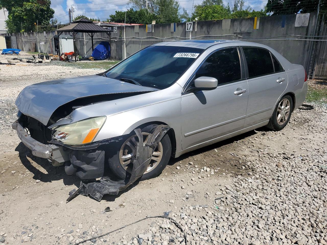 2007 HONDA ACCORD EX | 1HGCM56857A172753 | UPCARS