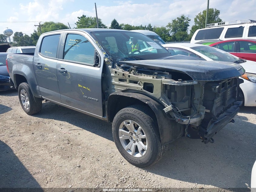 2021 CHEVROLET COLORADO 4WD  SHORT BOX LT | 1GCGTCEN9M1196211 | UPCARS