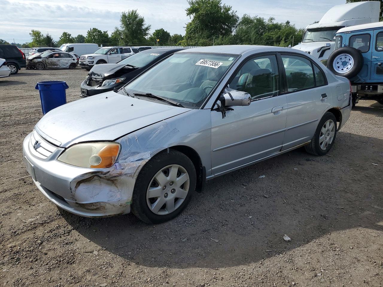 2002 HONDA CIVIC LX | 2HGES16822H944482 | UPCARS