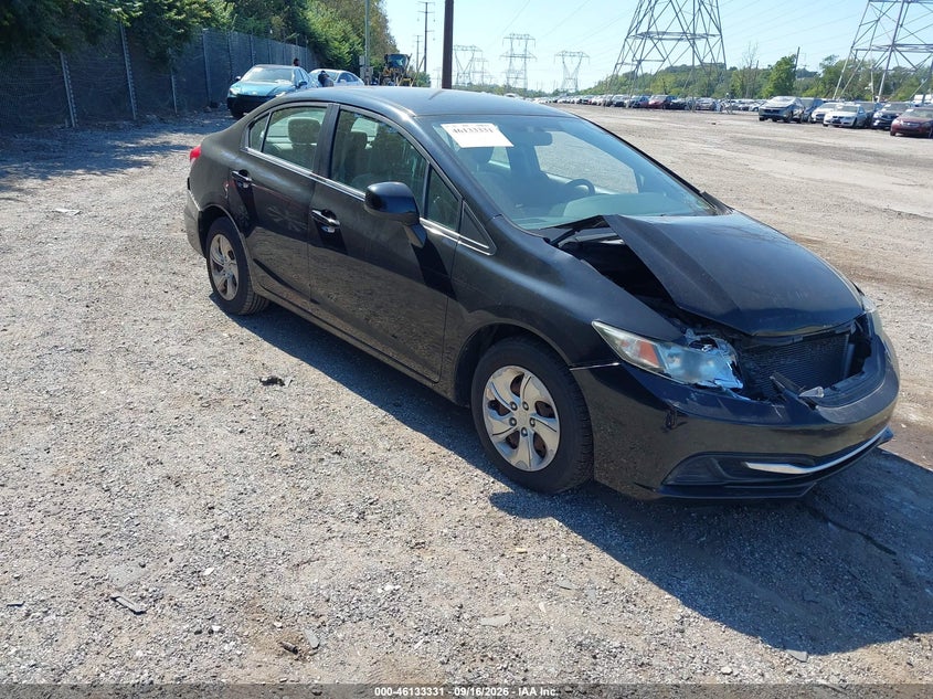 2013 HONDA CIVIC LX | 2HGFB2F58DH592480 | UPCARS