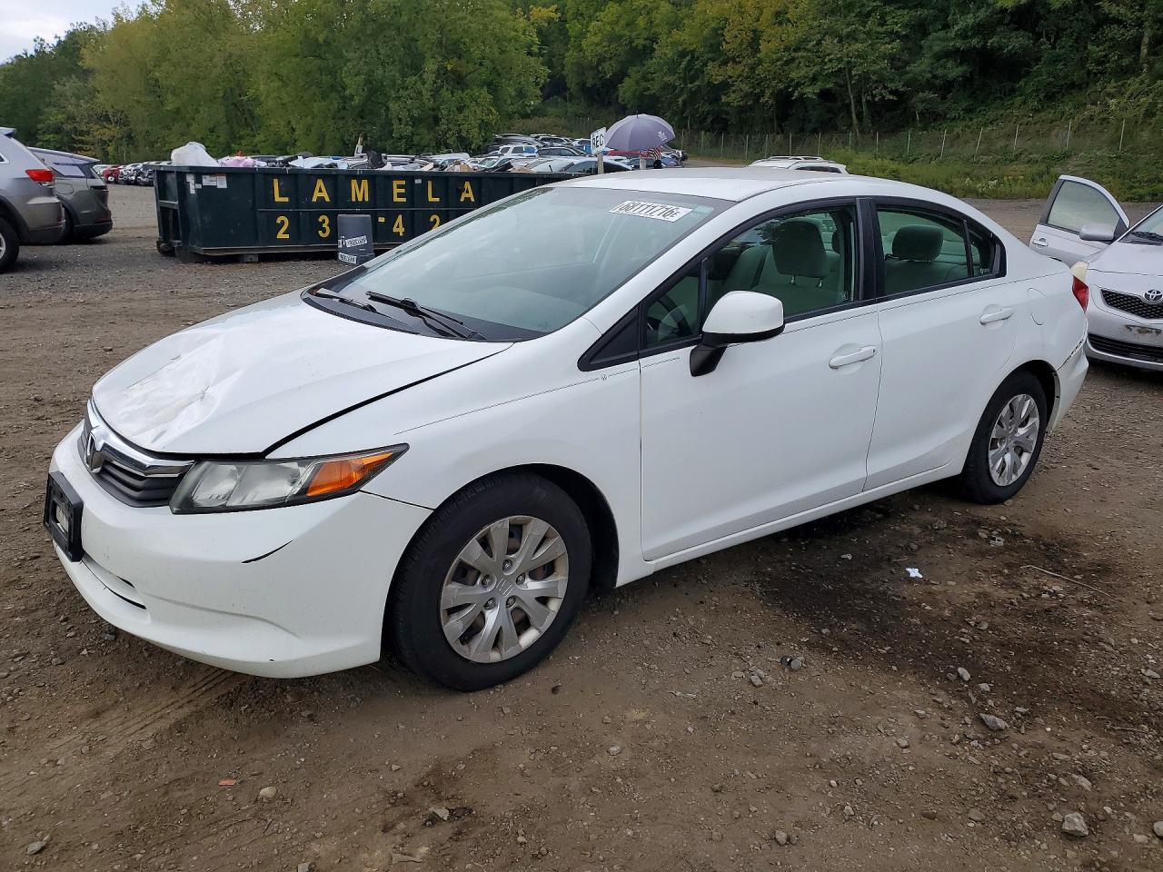 2012 HONDA CIVIC LX | 19XFB2F53CE104884 | UPCARS