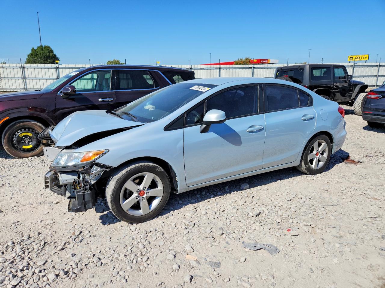 2012 HONDA CIVIC LX | 19XFB2F57CE035861 | UPCARS