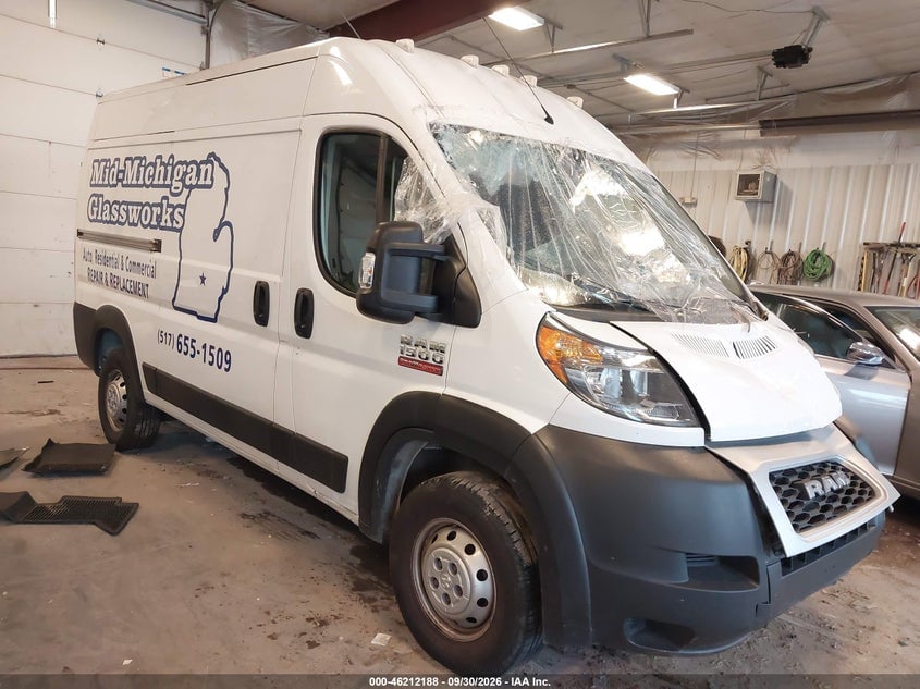 2019 RAM PROMASTER 1500 HIGH ROOF 136 WB | 3C6TRVBG4KE565976 | UPCARS