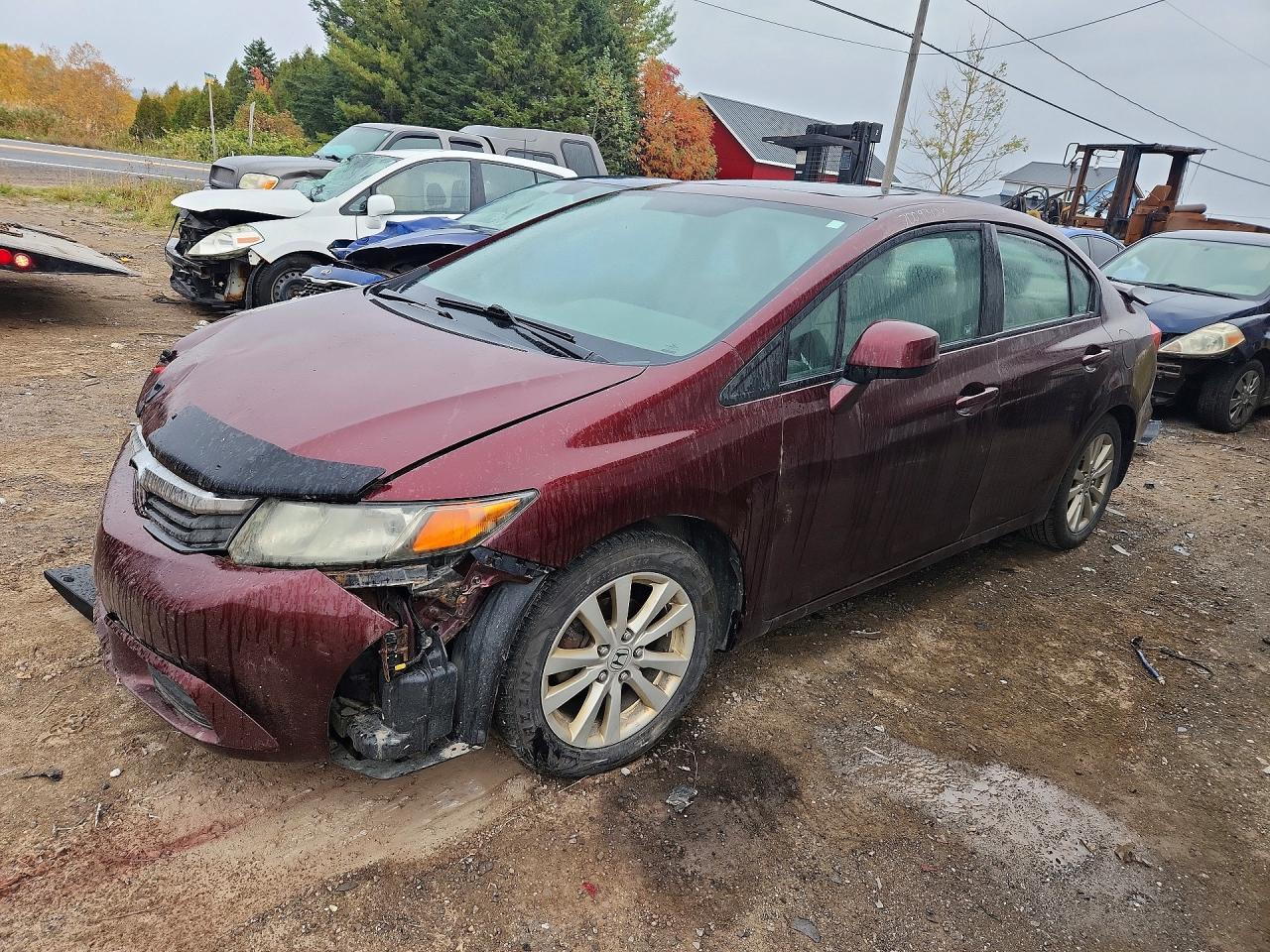 2012 HONDA CIVIC LX | 2HGFB2F58CH025846 | UPCARS