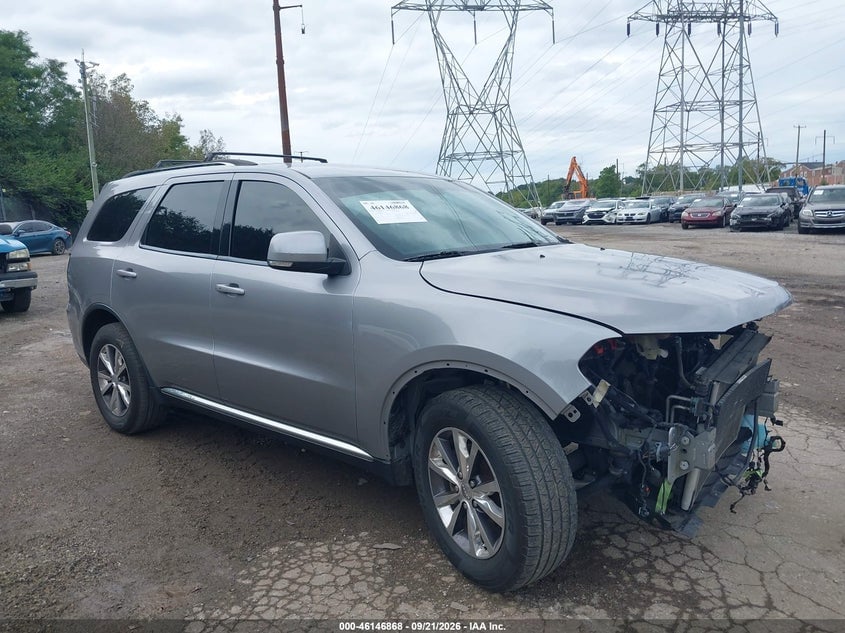 2016 DODGE DURANGO LIMITED | 1C4RDHDG6GC455445 | UPCARS