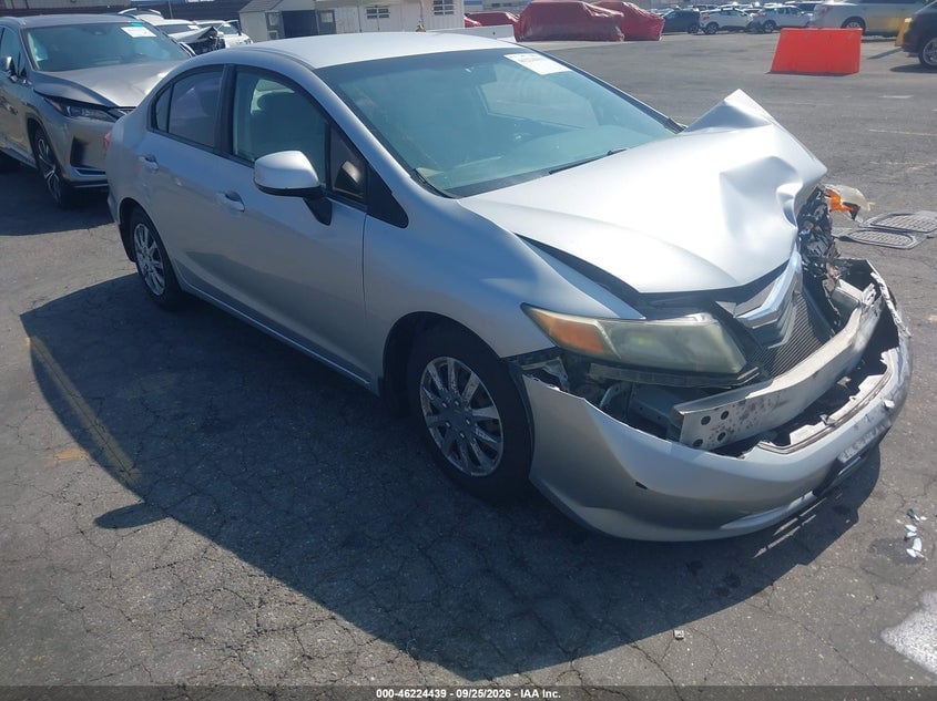 2012 HONDA CIVIC LX | 19XFB2F55CE325404 | UPCARS