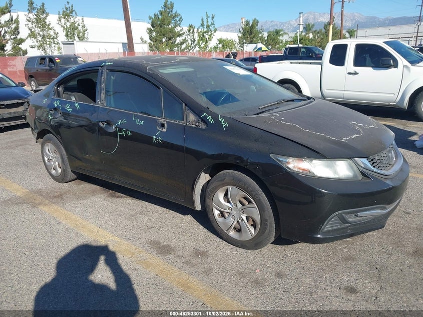 2013 HONDA CIVIC LX | 19XFB2E54DE037151 | UPCARS