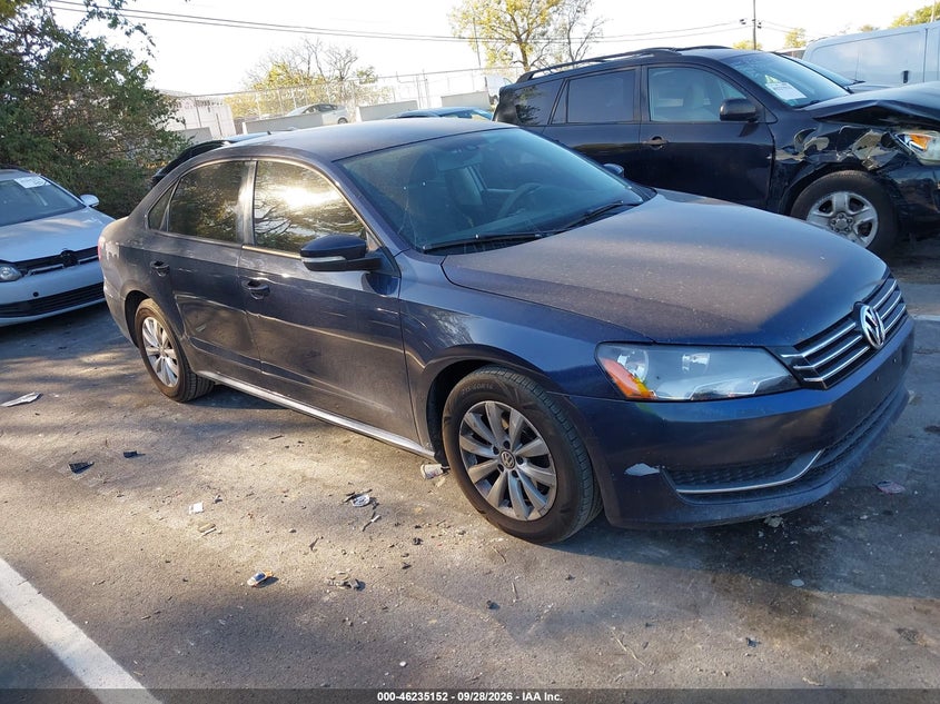 2013 VOLKSWAGEN PASSAT 2.5L S | 1VWAP7A37DC127654 | UPCARS