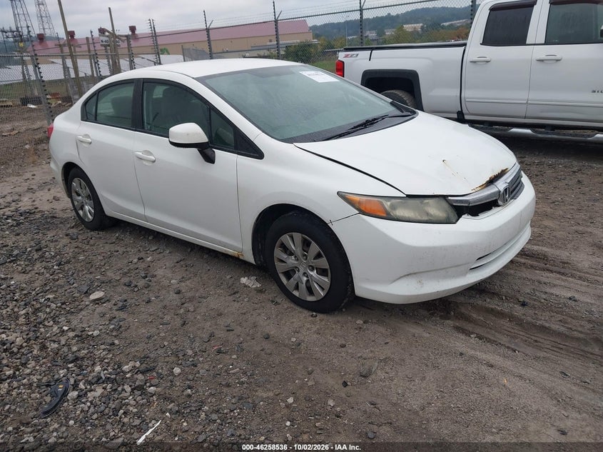 2012 HONDA CIVIC LX | 2HGFB2F52CH306167 | UPCARS