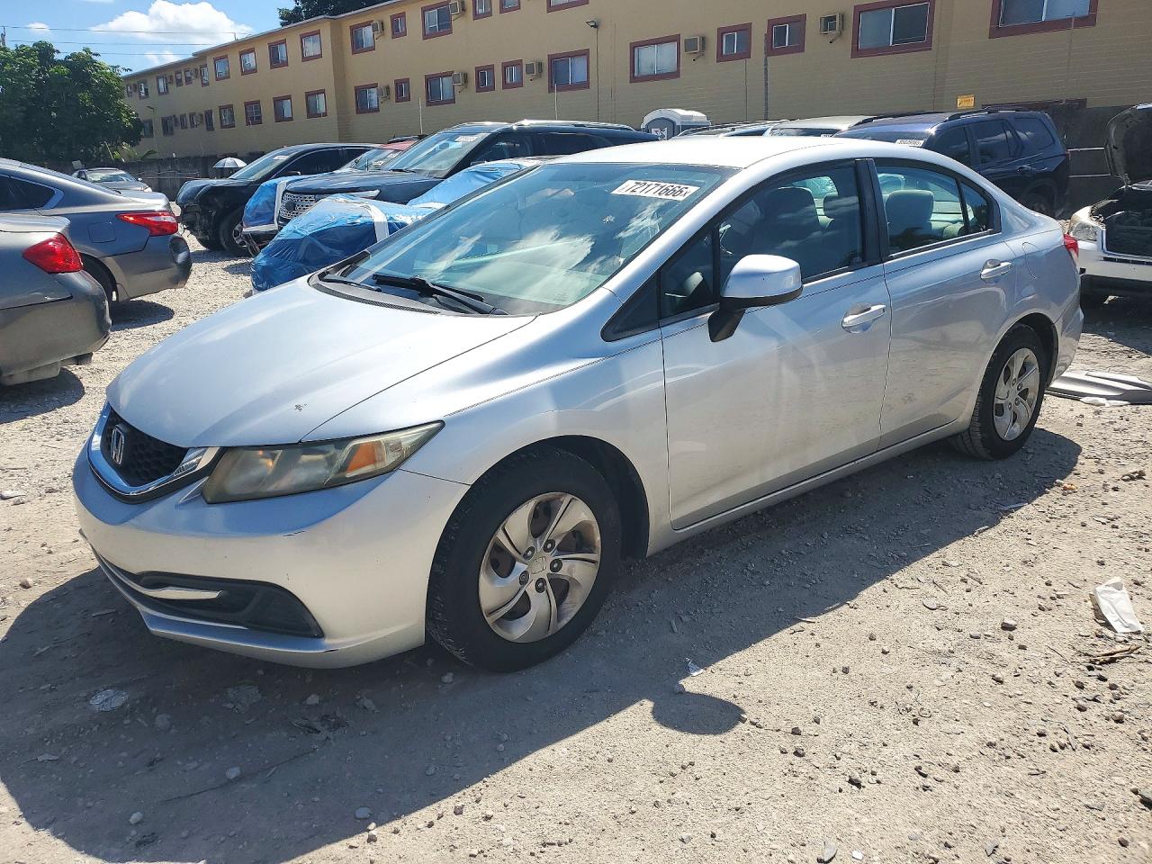 2013 HONDA CIVIC LX | 19XFB2F51DE054777 | UPCARS