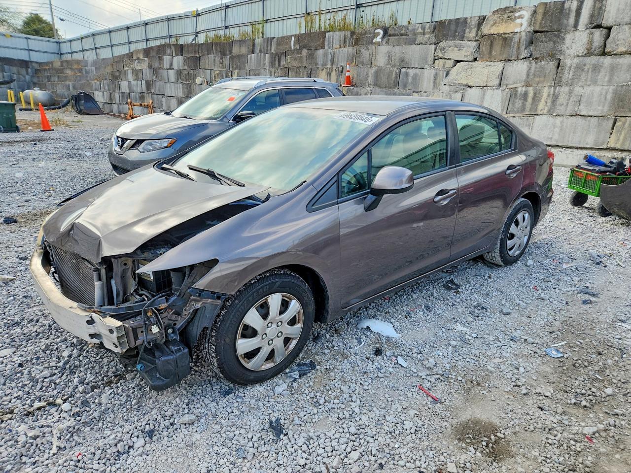 2013 HONDA CIVIC LX | 2HGFB2F50DH602919 | UPCARS