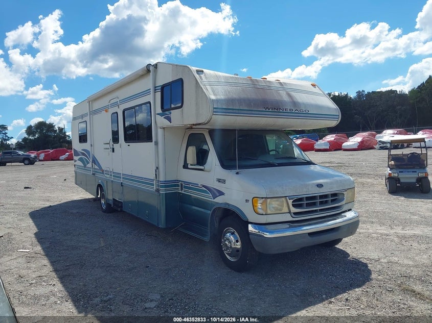 1999 FORD ECONOLINE MOTOR HOM E450 SUPER DUTY CUTWY  RV | 1FDXE40S2XHA70955 | UPCARS