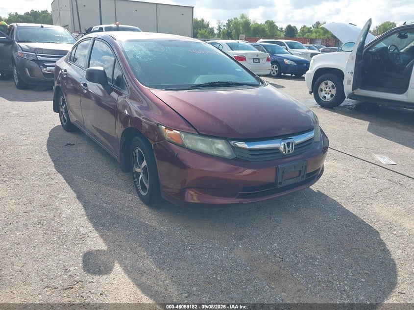 2012 HONDA CIVIC LX | 2HGFB2F52CH544973 | UPCARS