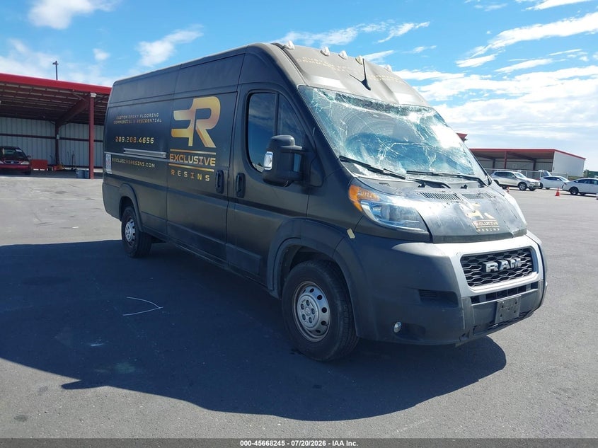 2022 RAM PROMASTER 3500 CARGO VAN HIGH ROOF 159 WB EXT | 3C6MRVJGXNE136254 | UPCARS