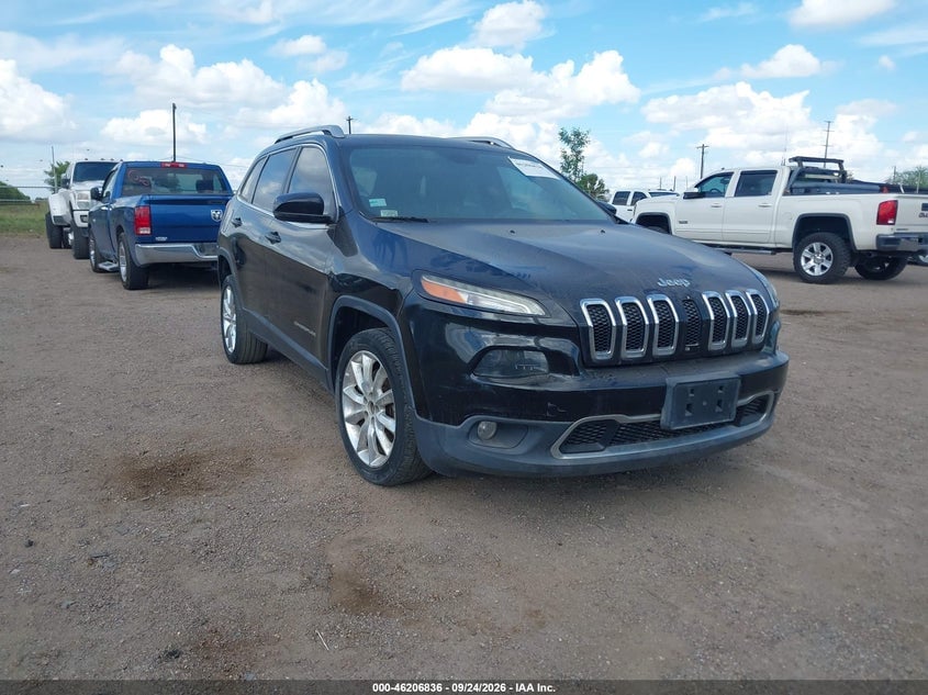 2016 JEEP CHEROKEE LIMITED | 1C4PJLDB9GW165478 | UPCARS
