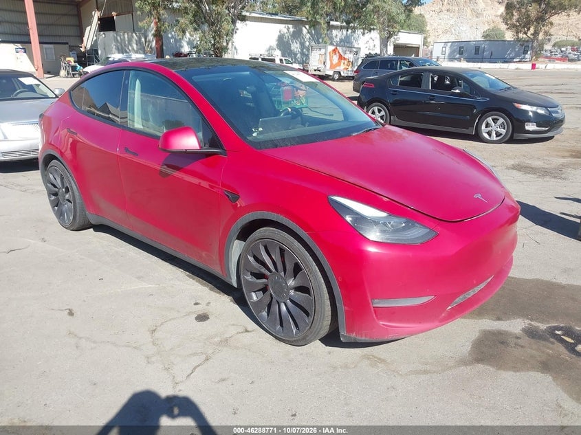 2021 TESLA MODEL Y PERFORMANCE DUAL MOTOR ALL-WHEEL DRIVE | 5YJYGDEF6MF257755 | UPCARS