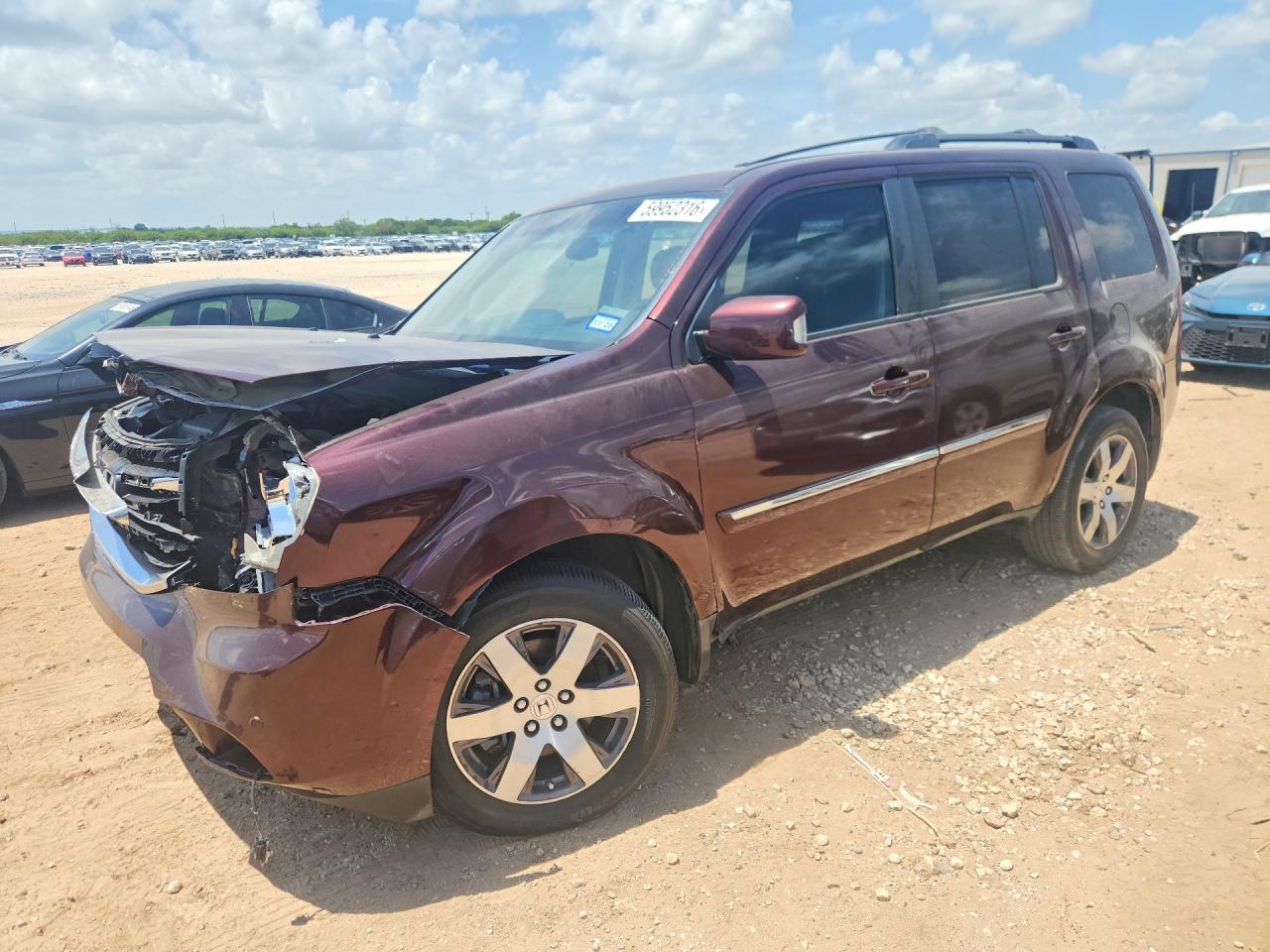 2014 HONDA PILO TOURING | 5FNYF3H96EB019263 | UPCARS