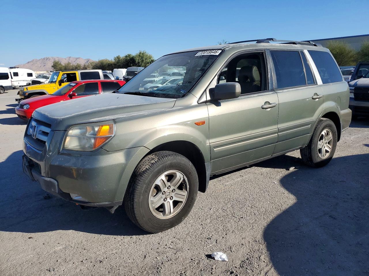 2007 HONDA PILOT EXL | 5FNYF18507B027993 | UPCARS