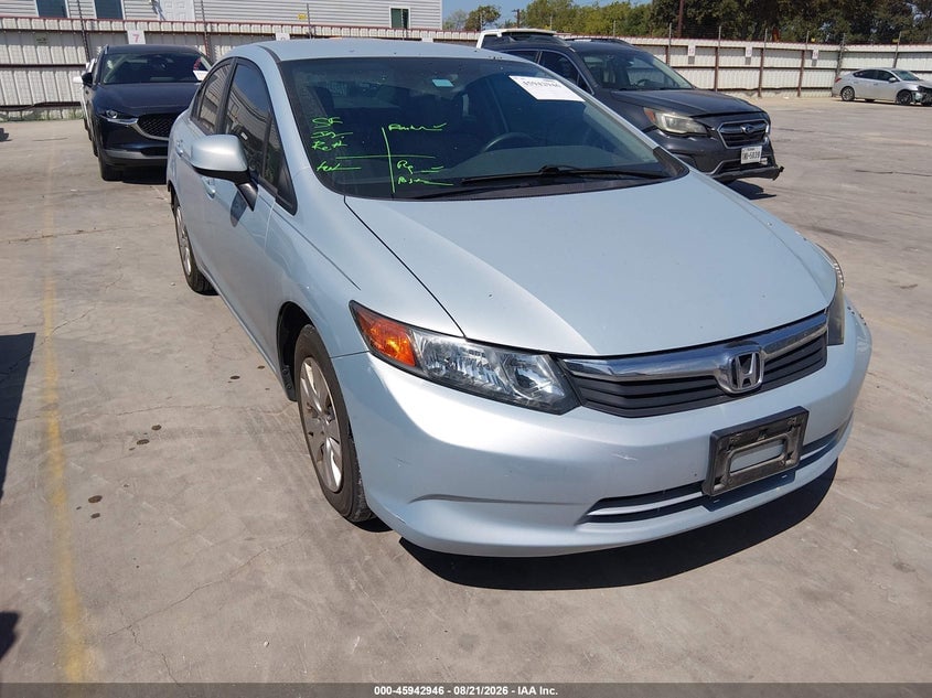 2012 HONDA CIVIC LX | 2HGFB2F53CH577058 | UPCARS