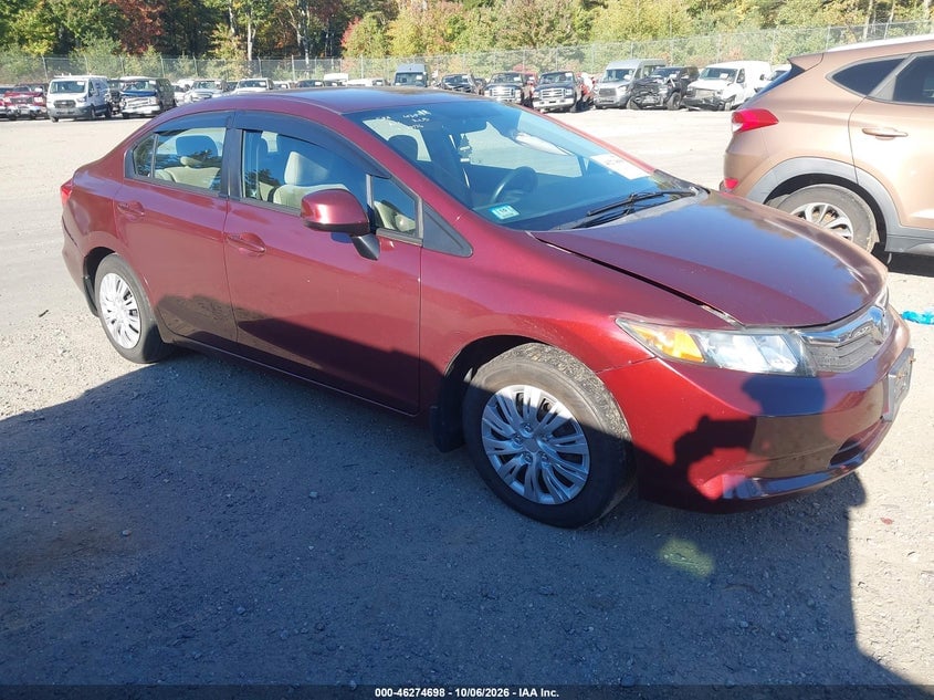 2012 HONDA CIVIC LX | 2HGFB2F55CH546412 | UPCARS