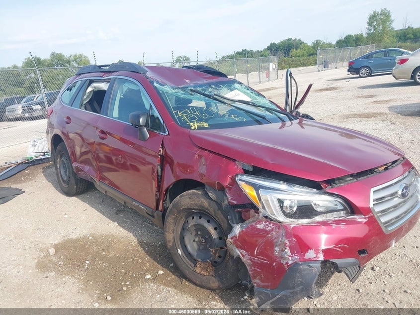 2016 SUBARU OUTBACK 2.5I | 4S4BSBAC7G3246166 | UPCARS