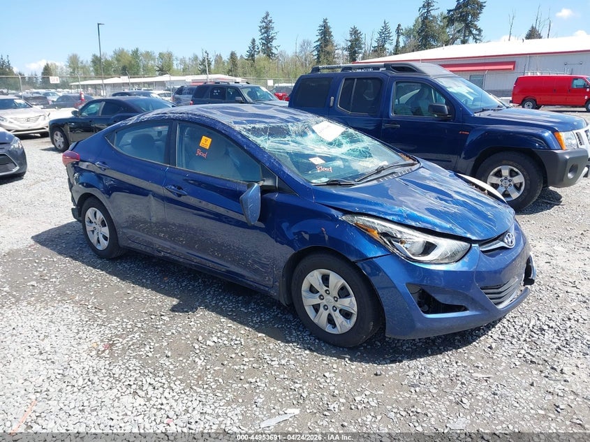 2016 HYUNDAI ELANTRA SE | 5NPDH4AE3GH780780 | UPCARS