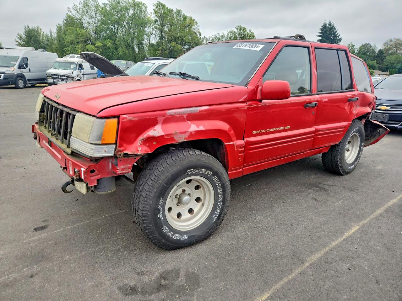 1996 JEEP CHEROKEE LIMITED | 1J4EZ78Y9TC126840 | UPCARS