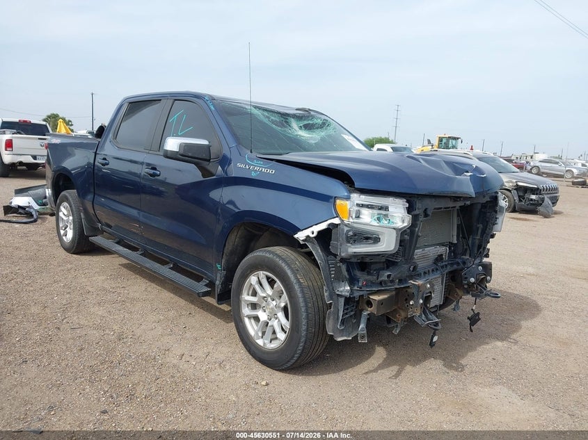 2022 CHEVROLET SILVERADO 1500 4WD  SHORT BED LT WITH 2FL | 1GCPDKEK2NZ559626 | UPCARS