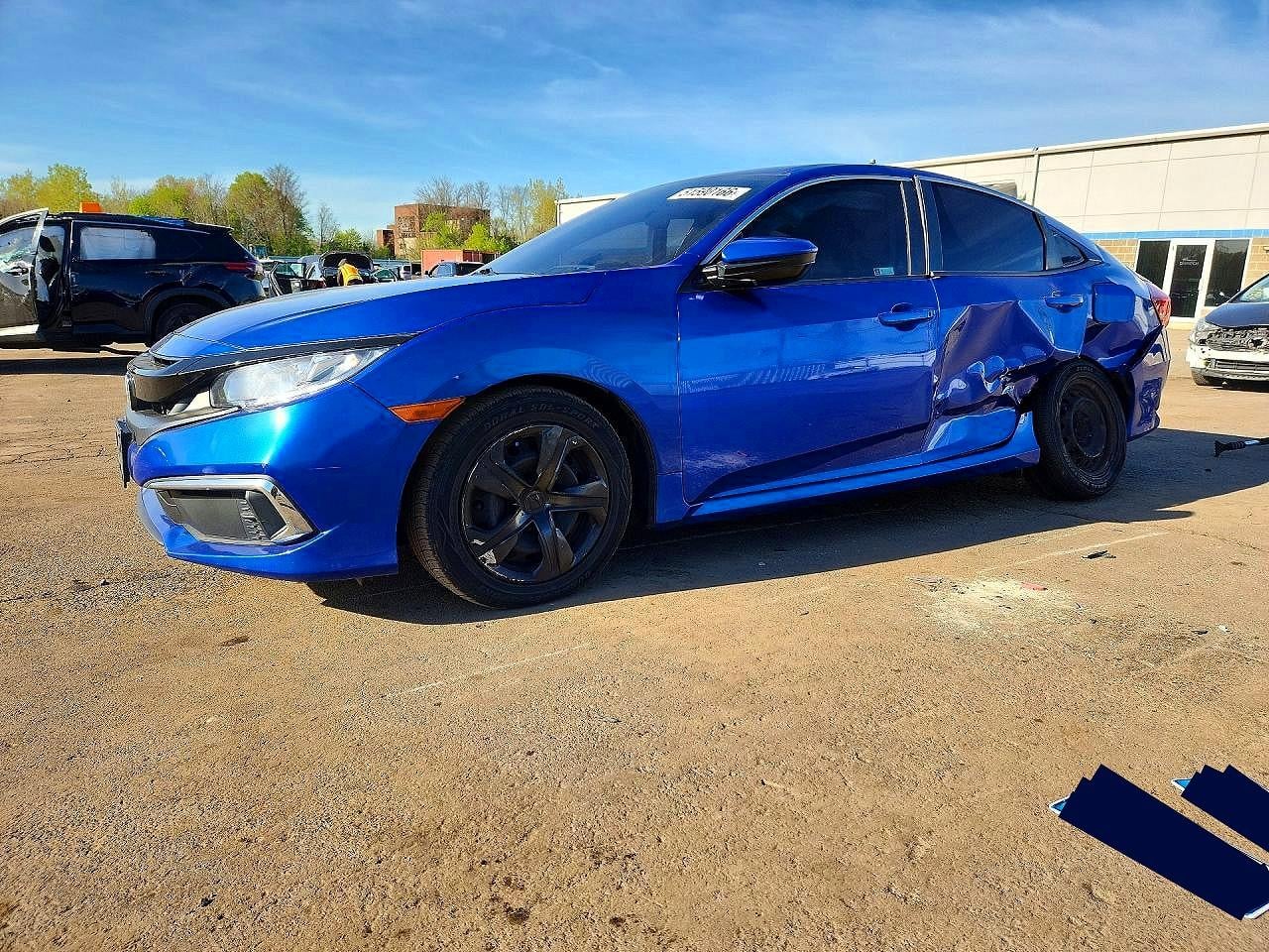 2019 HONDA CIVIC LX | 2HGFC2F64KH511428 | UPCARS