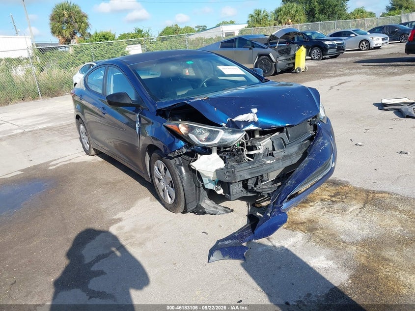 2016 HYUNDAI ELANTRA SE | 5NPDH4AE3GH688066 | UPCARS