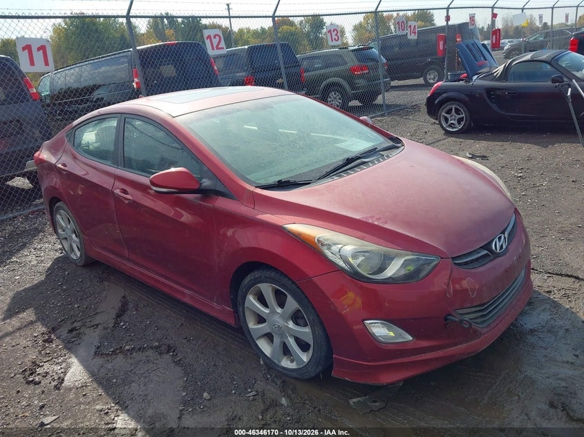 2013 HYUNDAI ELANTRA LIMITED | 5NPDH4AE4DH401393 | UPCARS