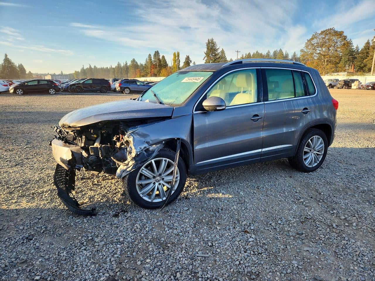 2012 VOLKSWAGEN TIGUAN S | WVGAV7AX2CW000282 | UPCARS