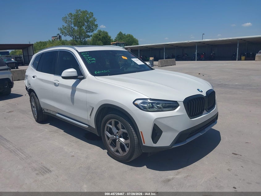 2022 BMW X3 XDRIVE30I | 5UX53DP04N9J43514 | UPCARS