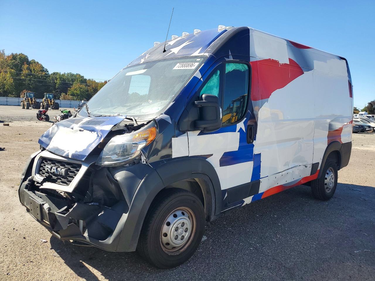 2021 RAM PROMASTER DELIVERY VAN | 3C6LRVBG9ME543524 | UPCARS