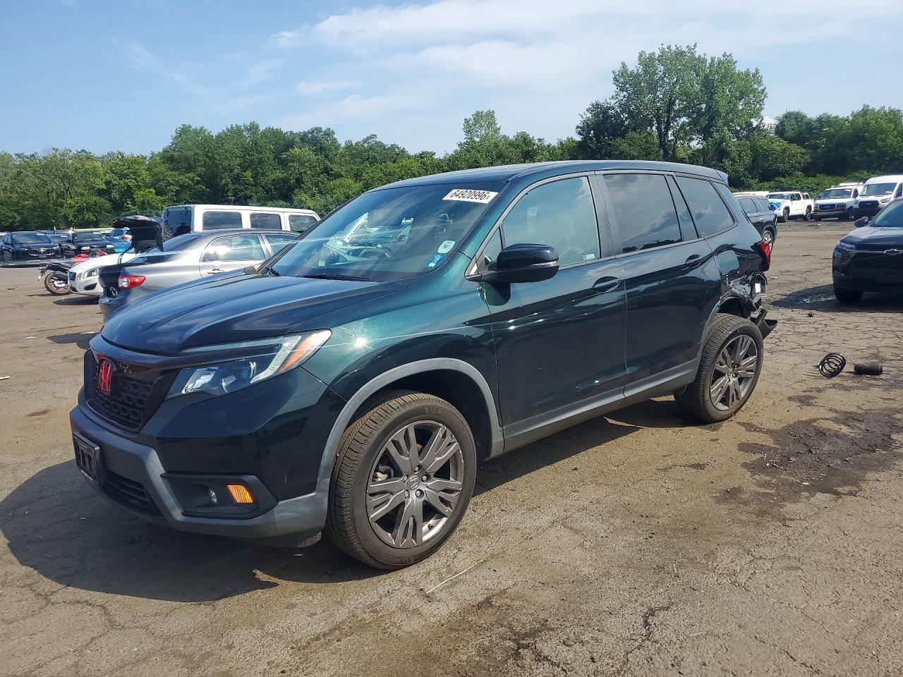 2019 HONDA PASSPORT EXL | 5FNYF8H51KB022917 | UPCARS