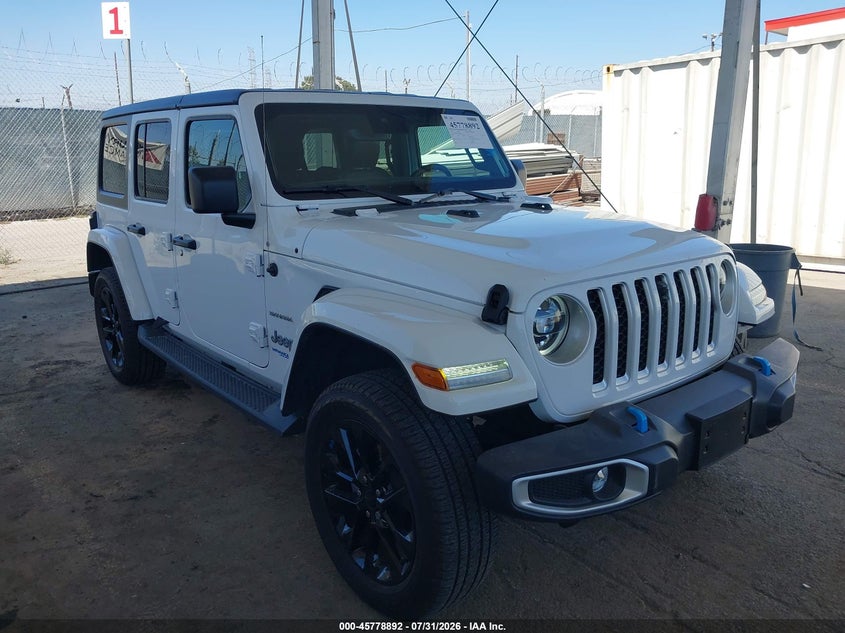 2022 JEEP WRANGLER 4XE UNLIMITED SAHARA 4X4 | 1C4JJXP62NW186844 | UPCARS