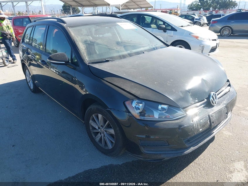 2016 VOLKSWAGEN GOLF SPORTWAGEN TSI S 4-DOOR | 3VWC17AU9GM517936 | UPCARS
