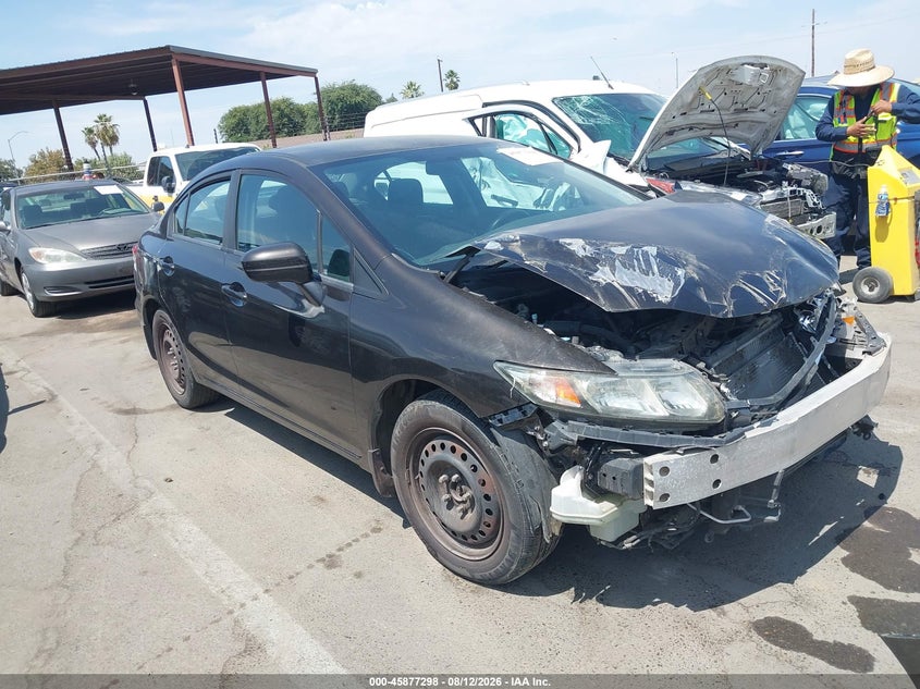 2014 HONDA CIVIC LX | 2HGFB2F55EH500419 | UPCARS