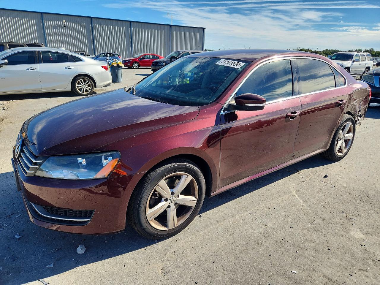 2014 VOLKSWAGEN PASSAT SE | 1VWBT7A35EC081551 | UPCARS