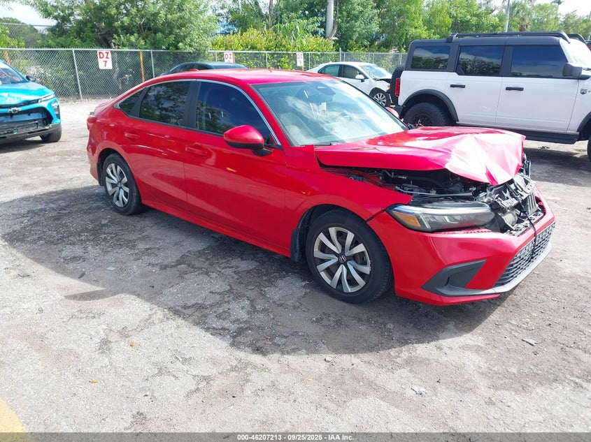 2022 HONDA CIVIC LX | 2HGFE2F21NH509129 | UPCARS