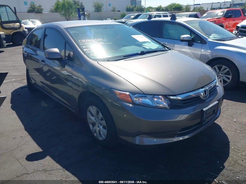 2012 HONDA CIVIC LX | 19XFB2F56CE352546 | UPCARS