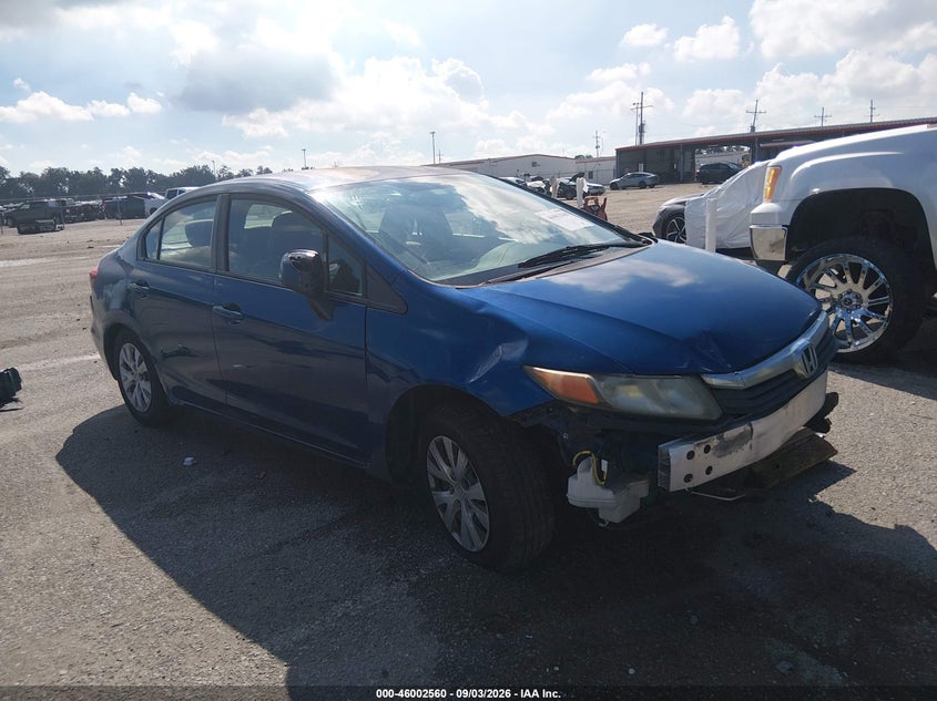 2012 HONDA CIVIC LX | 2HGFB2F56CH579354 | UPCARS