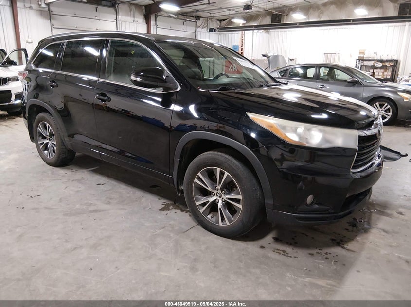 2016 TOYOTA HIGHLANDER XLE V6 | 5TDJKRFHXGS297074 | UPCARS