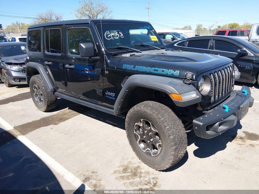 2021 JEEP WRANGLER 4XE UNLIMITED RUBICON 4X4 | 1C4JJXR64MW765653 | UPCARS