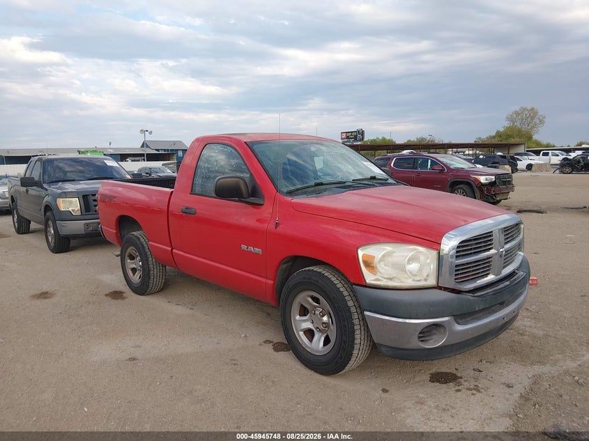 2008 DODGE RAM 1500 ST/SXT | 1D7HA16K38J198499 | UPCARS