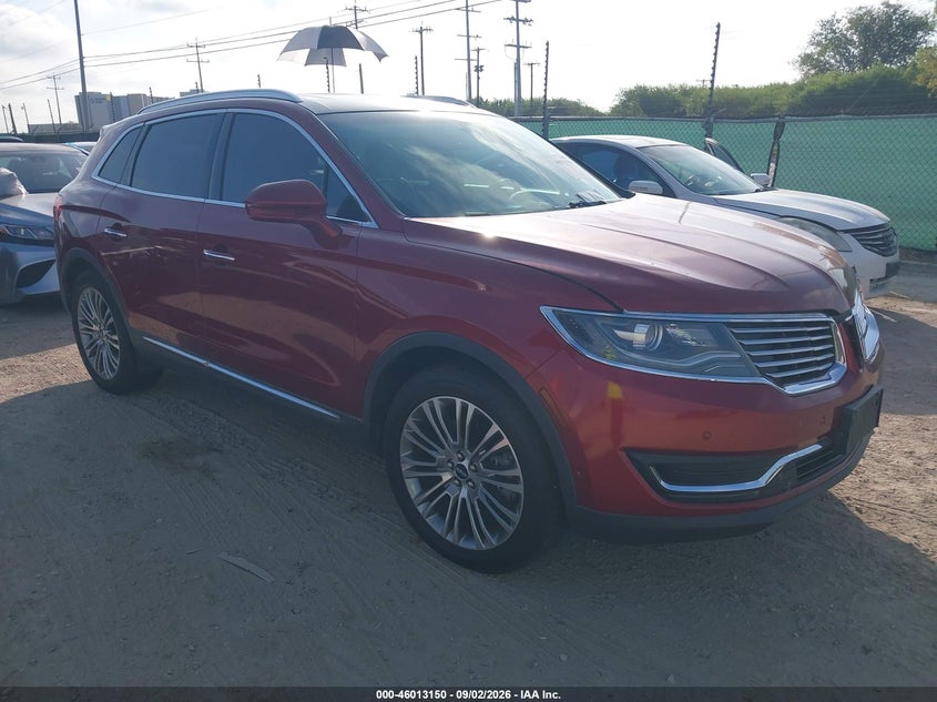 2016 LINCOLN MKX RESERVE | 2LMTJ6LR0GBL87102 | UPCARS