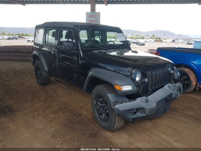 2022 JEEP WRANGLER UNLIMITED SPORT 4X4 | 1C4HJXDN7NW145703 | UPCARS