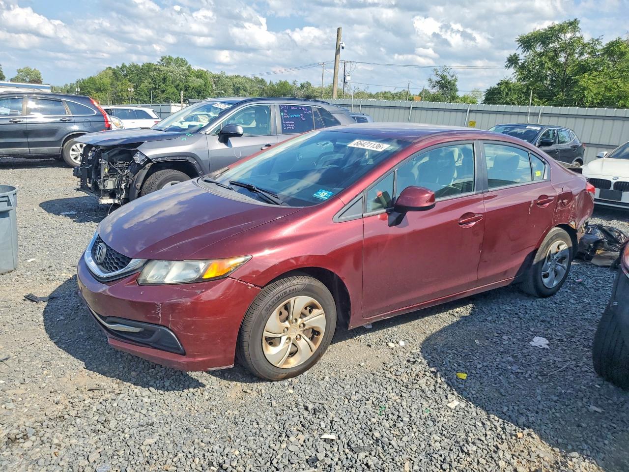 2013 HONDA CIVIC LX | 19XFB2F50DE220755 | UPCARS