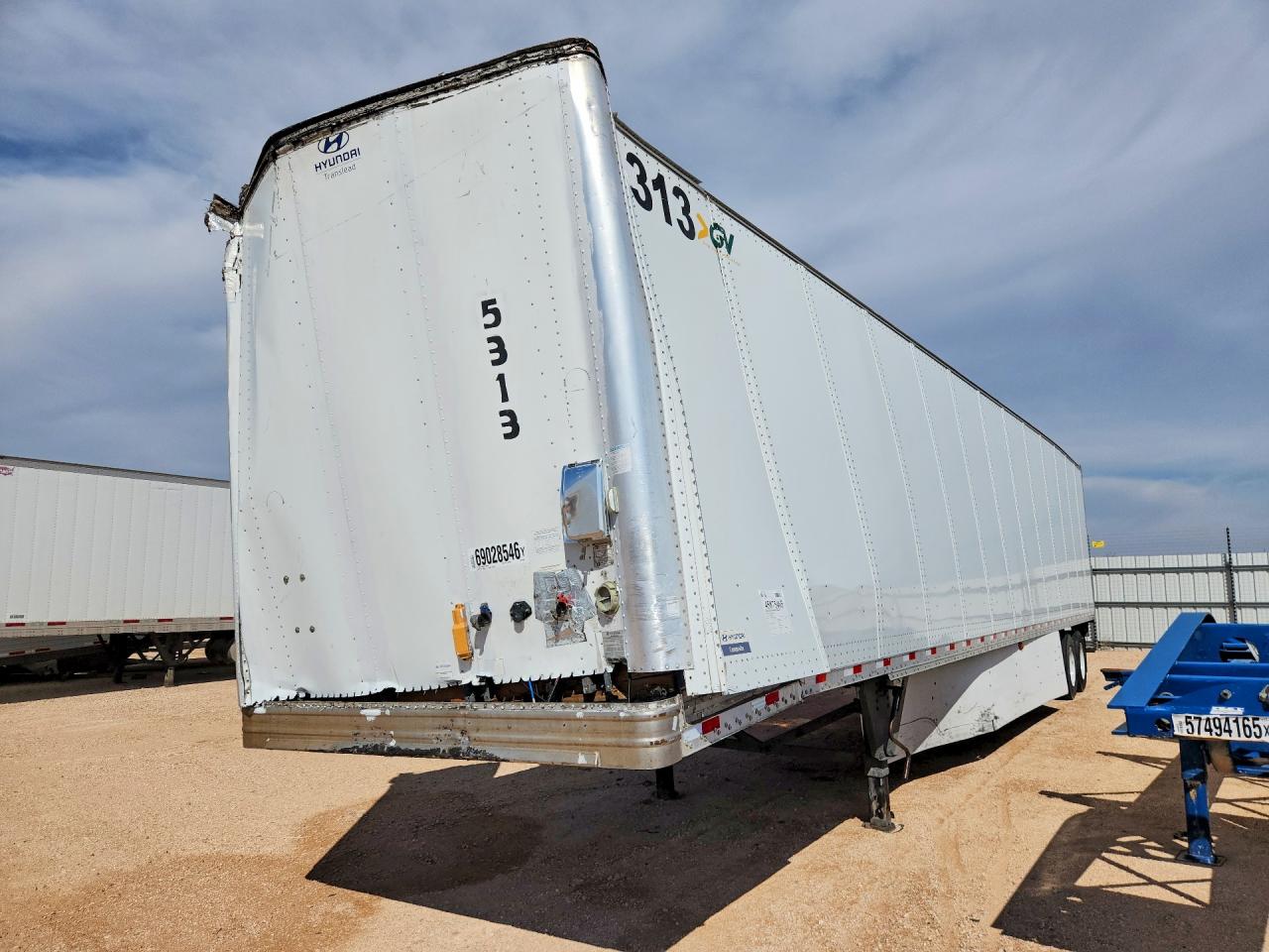 2017 HYUNDAI TRANSLEAD VC2530152-AJS DRY VAN TRAILER | 3H3V532C6HT325057 | UPCARS